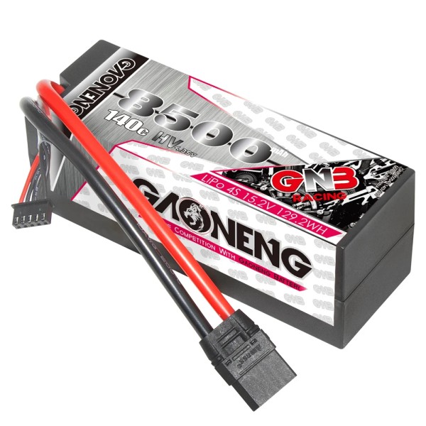 GNB GAONENG 8500 MAH 4S 4S2P HV 15.2V 140C XT90 RC LiPo Batterie im Maßstab 1:8 1/8 RC Rennwagen LiHV Hochspannungs-Hardcase